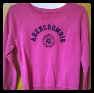 Abercrombie pink crewneck sweater